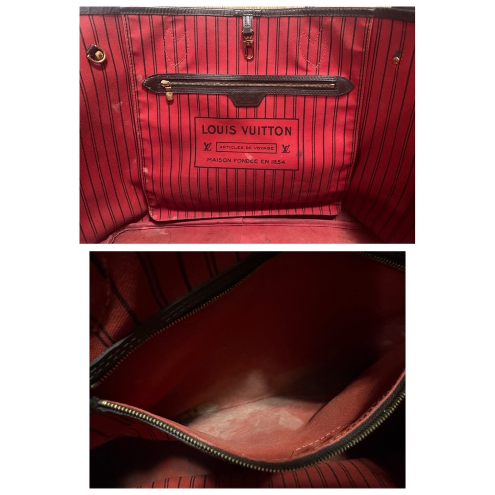 ⭐️ AUTHENTIC LV LOUIS VUITTON NEVERFULL GM DAMIER EBENE SHOULDER BAG ⭐️ - Picture 9 of 13